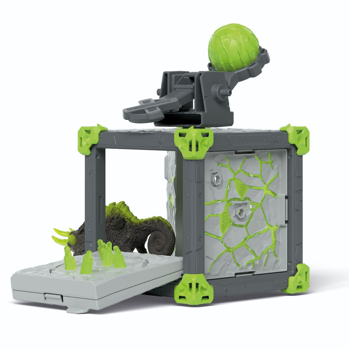 Schleich-S Παιχνίδι Μινιατούρα Battlecave Stone Chameleon Γκρι - Image 10