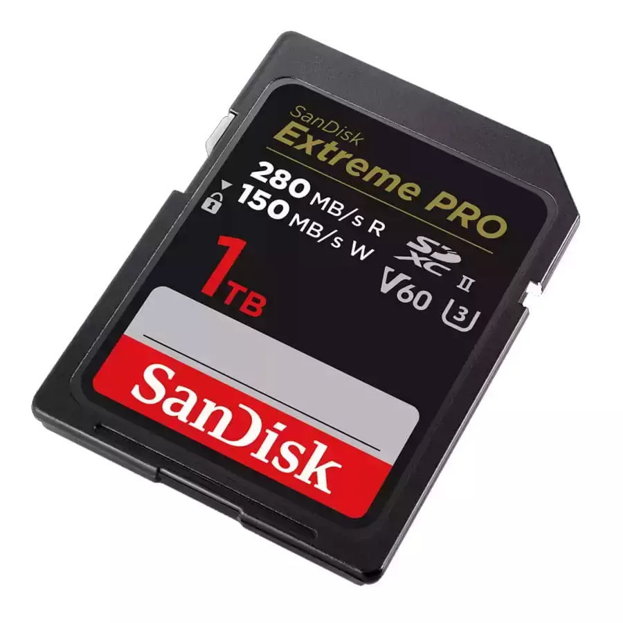 Sandisk Extreme Pro SDXC 1.0TB Class 10 U3 V60 UHS-II με αντάπτορα - Image 2