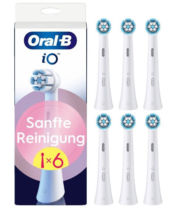 Oral-B iO Gentle Care Ανταλλακτικές Κεφαλές για Ηλεκτρική Οδοντόβουρτσα 6τμχ