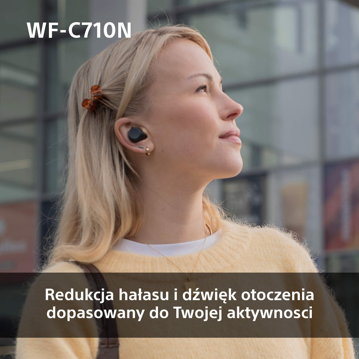Sony WF-C710N In-ear Bluetooth Handsfree Ακουστικά με Αντοχή στον Ιδρώτα και Θήκη Φόρτισης Λευκά - Image 6