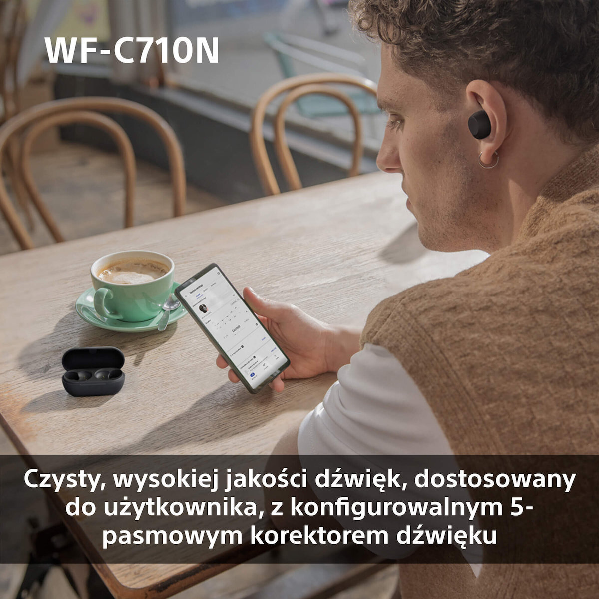 Sony WF-C710N In-ear Bluetooth Handsfree Ακουστικά με Αντοχή στον Ιδρώτα και Θήκη Φόρτισης Λευκά - Image 10