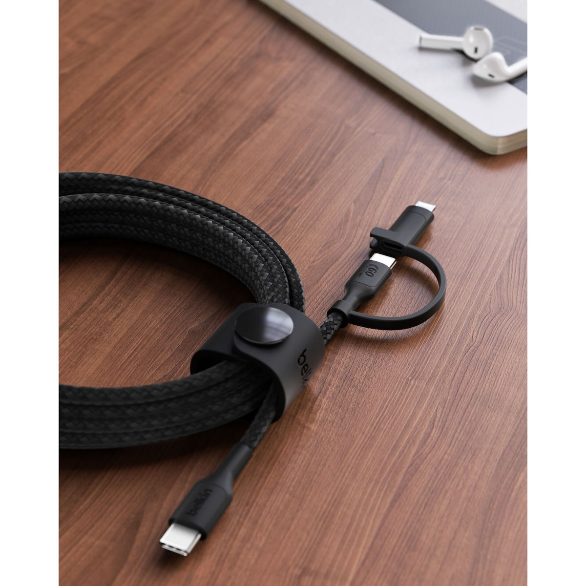 Belkin Braided USB to Type-C / Lightning Cable Μαύρο 1.5m (CAC003HQ1.5MBK) - Image 7