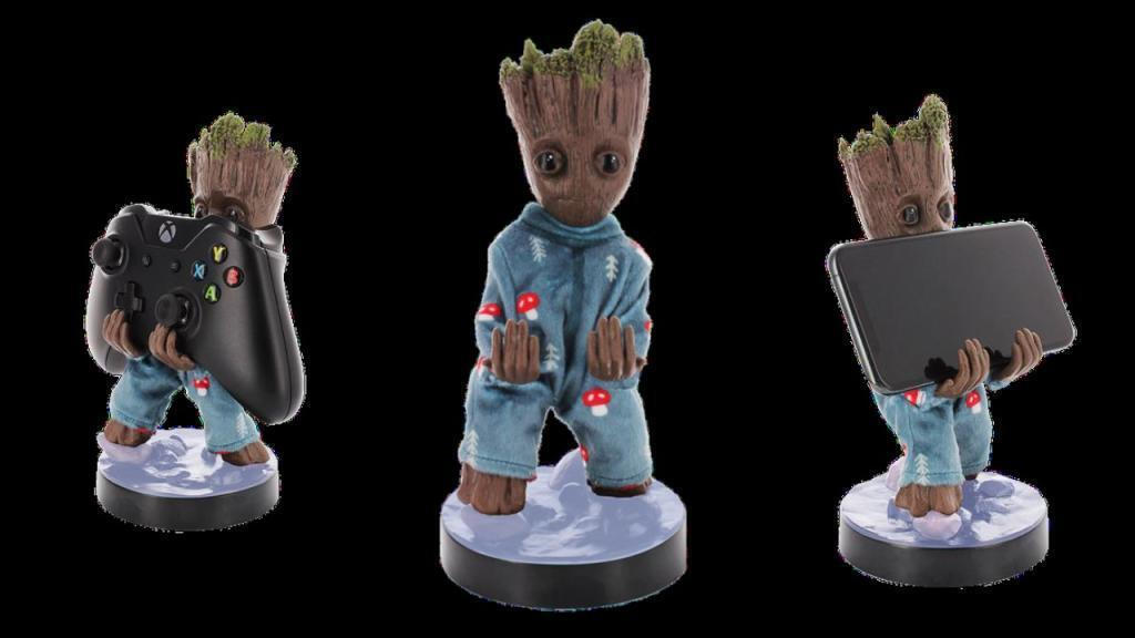 Exquisite Gaming The Guardians of the Galaxy: Toddler Groot in Pajamas Βάση Γραφείου για Κινητό σε Καφέ χρώμα - Image 3