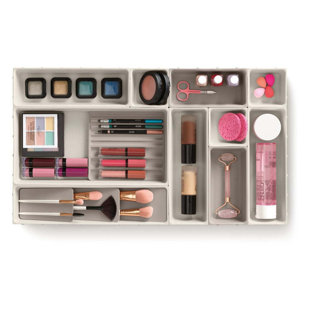 Beige Bathroom Organizers Set 12 Viva By Joseph Joseph