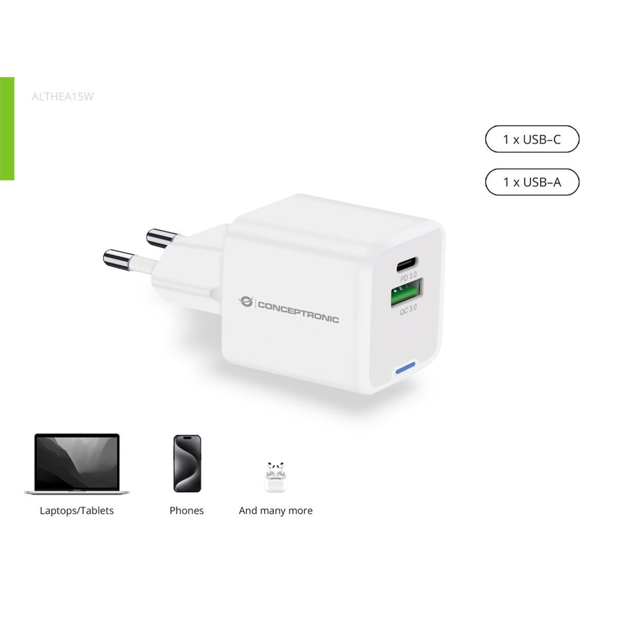Conceptronic ALTHEA15W USB-C Χωρίς Καλώδιο 20W - Image 6