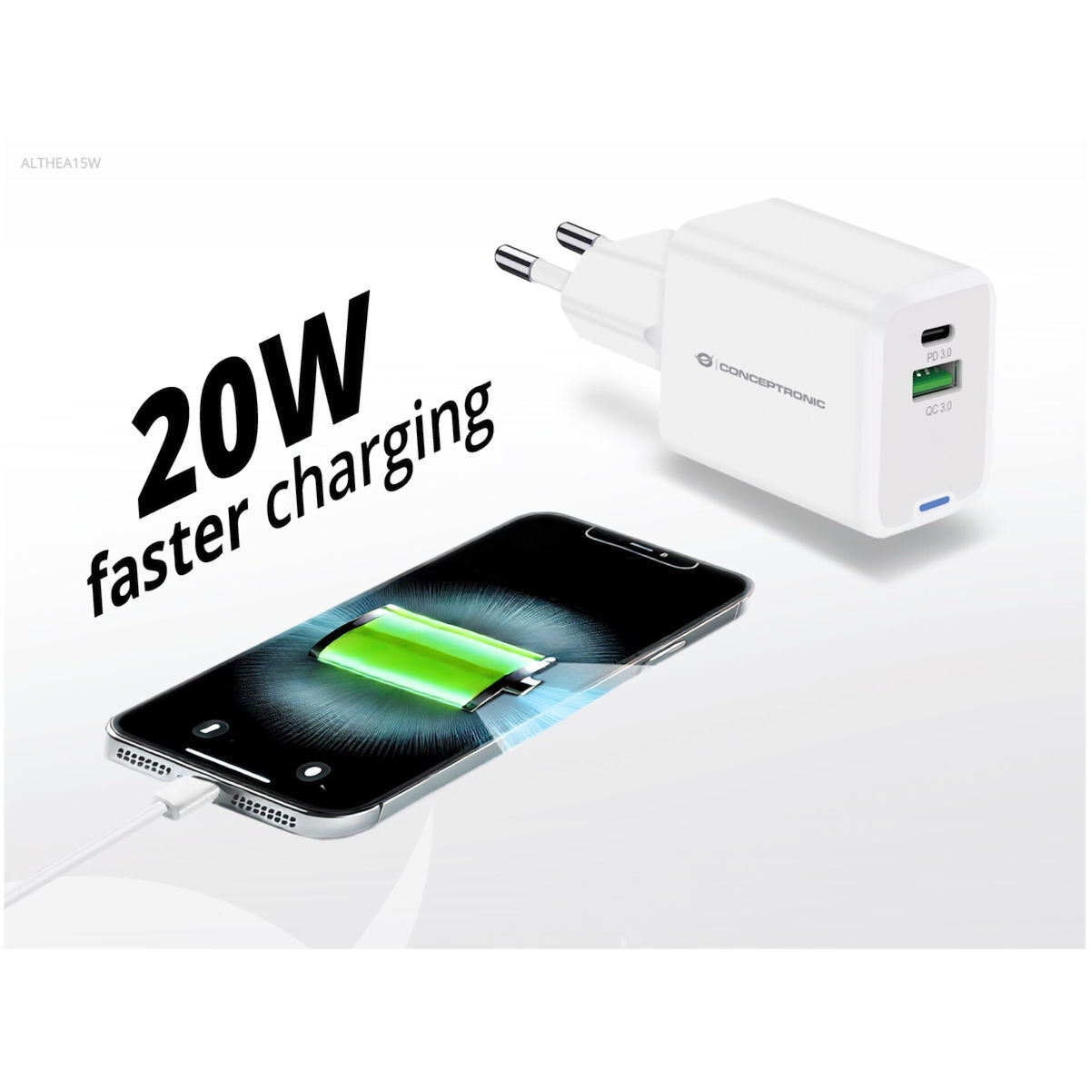 Conceptronic ALTHEA15W USB-C Χωρίς Καλώδιο 20W - Image 9