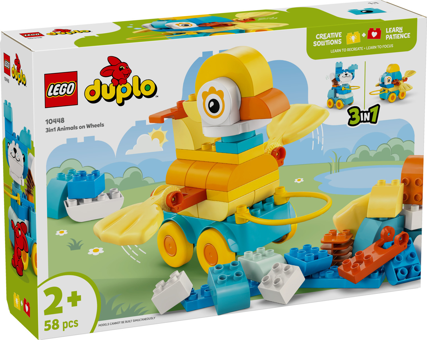 Lego Duplo 3in1 Animals on Wheels για 2+ Ετών 58τμχ - Image 11