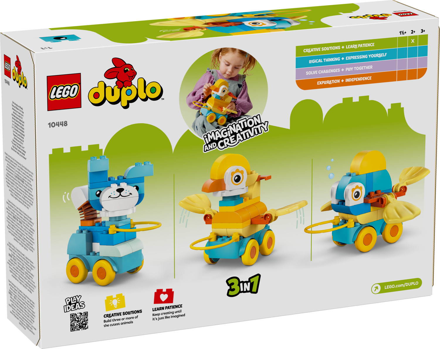 Lego Duplo 3in1 Animals on Wheels για 2+ Ετών 58τμχ - Image 12