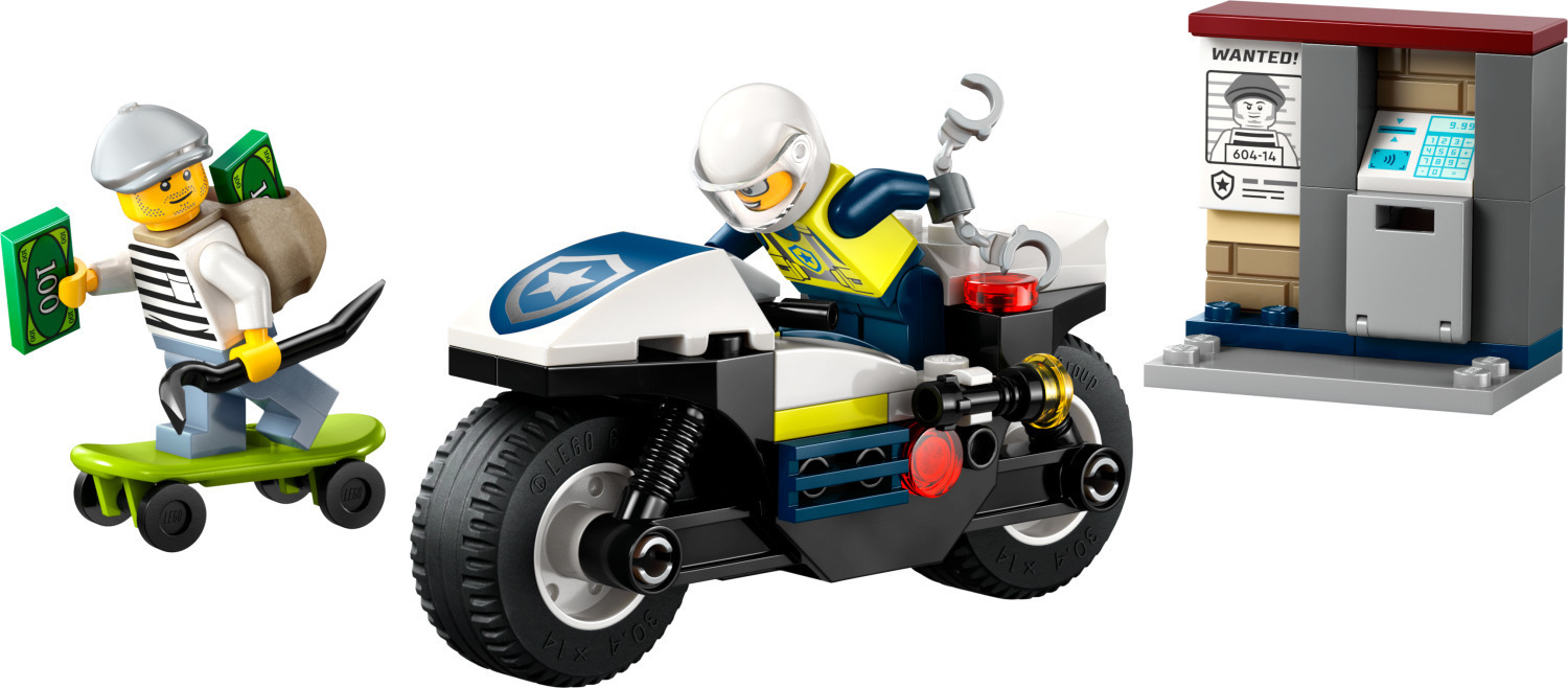 Lego City Police Motorcycle Chase για 4+ Ετών 65τμχ - Image 6