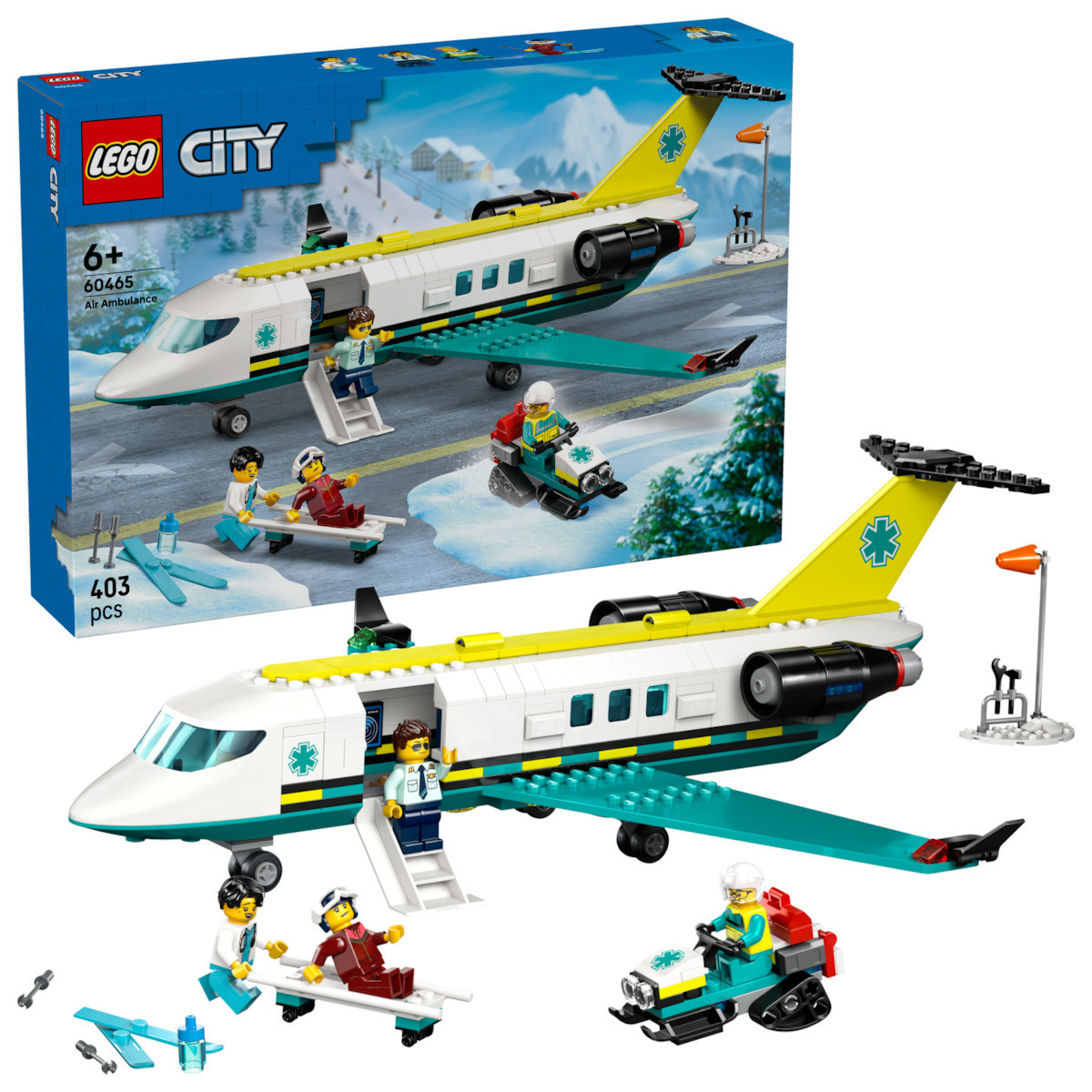 Lego City Emergency Air Ambulance Airplane για 6+ Ετών 403τμχ