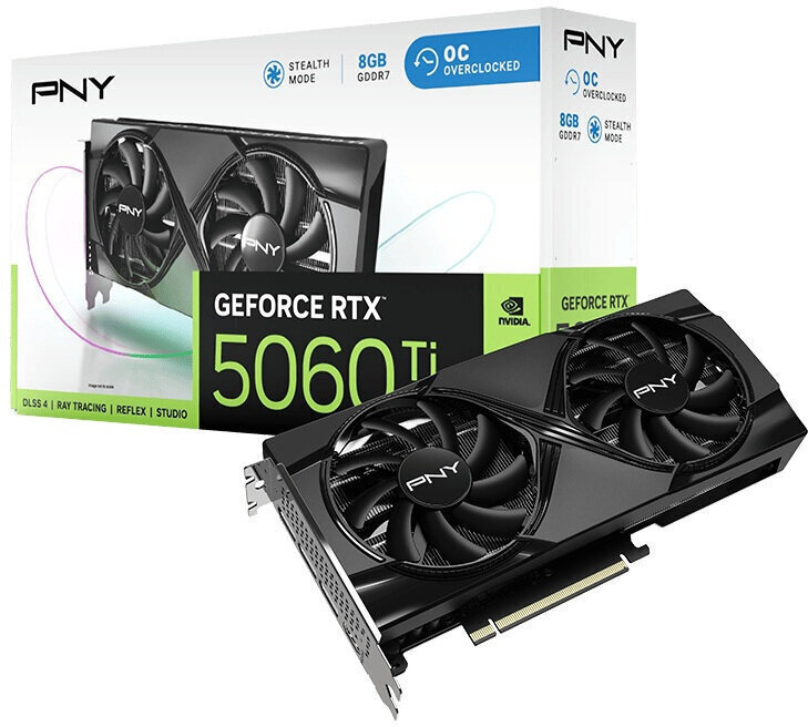 PNY GeForce RTX 5060 Ti 8GB GDDR7 Dual Fan OC Κάρτα Γραφικών VCG5060T8DFXPB1-O - Image 3