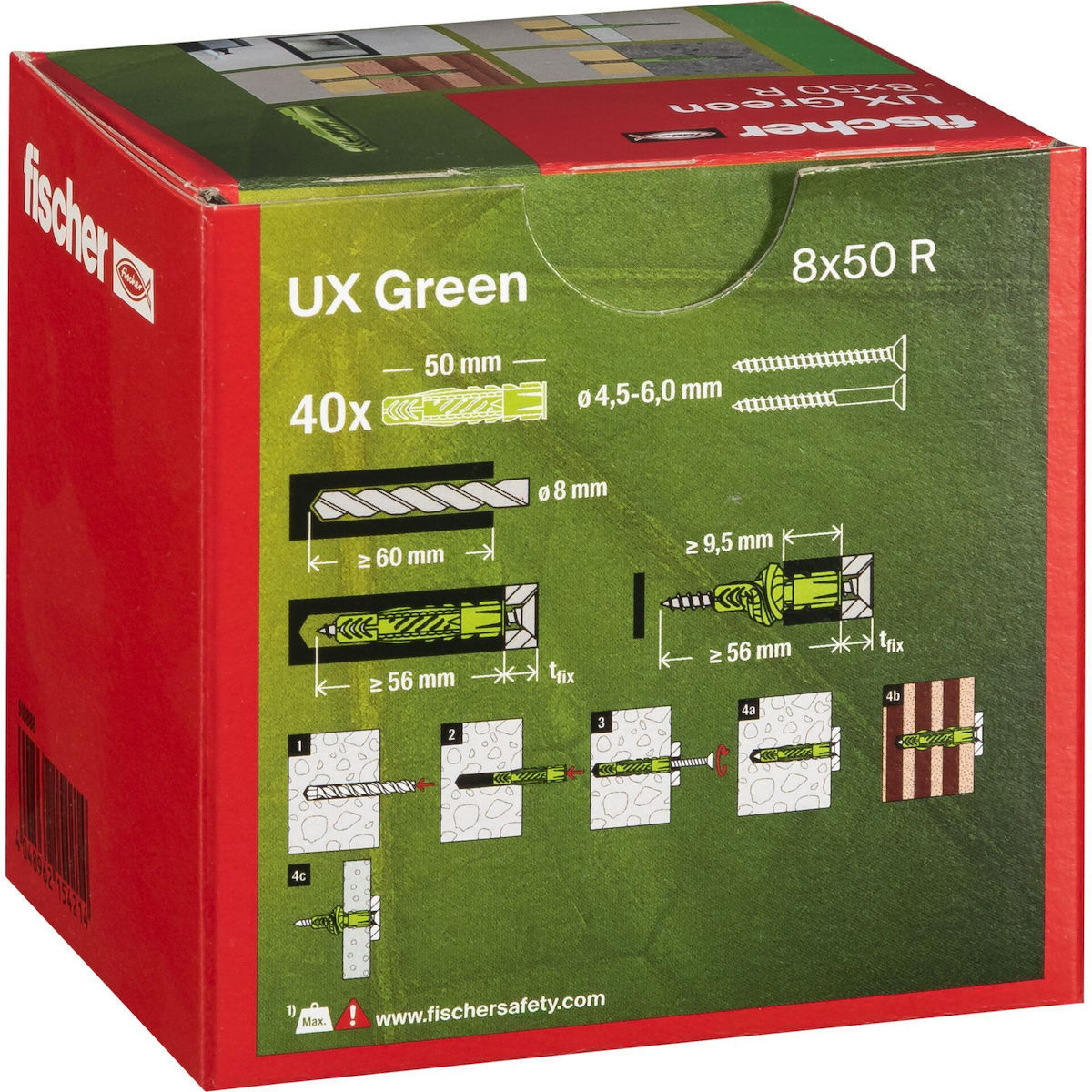 Fischer Universaldübel Ux Green 8x50 R - Image 3