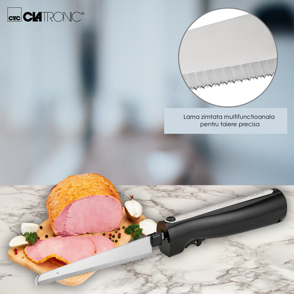 Clatronic EM 3702 Ηλεκτρικό Μαχαίρι 120W Μαύρο - Image 8