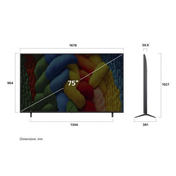 LG Smart Τηλεόραση 75" 4K UHD LED NanoCell AI NANO81 HDR (2025) 75NANO81A6A - Image 2