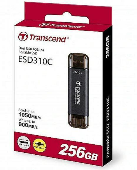 Transcend ESD310C 256GB USB 3.2 SSD USB-C Μαύρο - Image 4