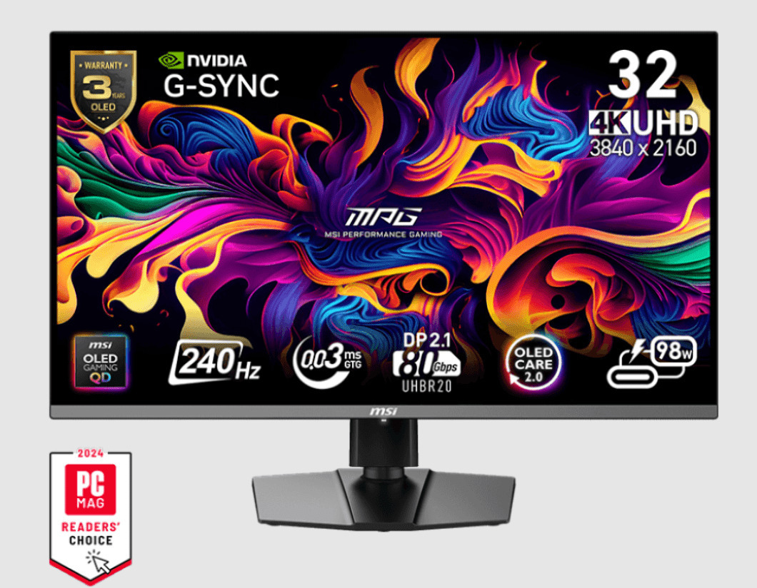 MSI MPG 322URX 31.5" QD-OLED HDR 4K 3840x2160 - Image 6