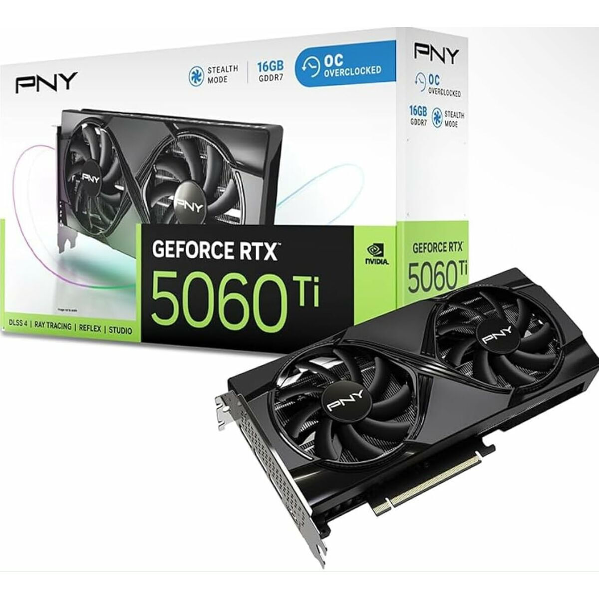 PNY GeForce RTX 5060 Ti 16GB GDDR7 Dual Fan OC Κάρτα Γραφικών VCG5060T16DFXPB1-O - Image 4