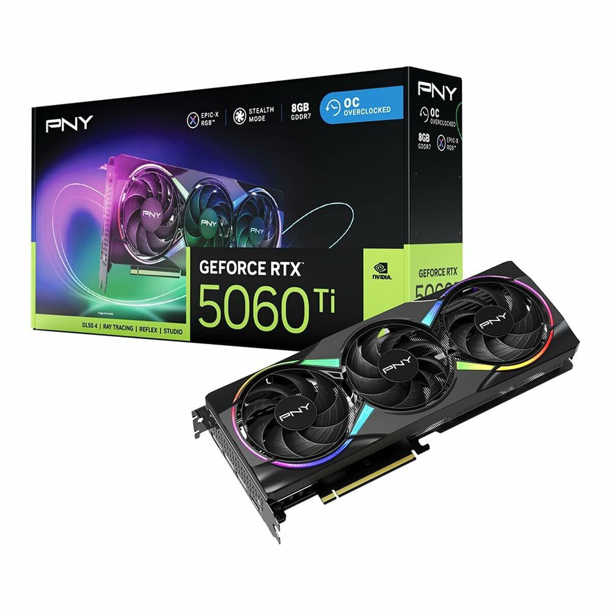PNY GeForce RTX 5060 Ti 8GB EPIC-X RGB OC TRIPLE FAN - Image 4