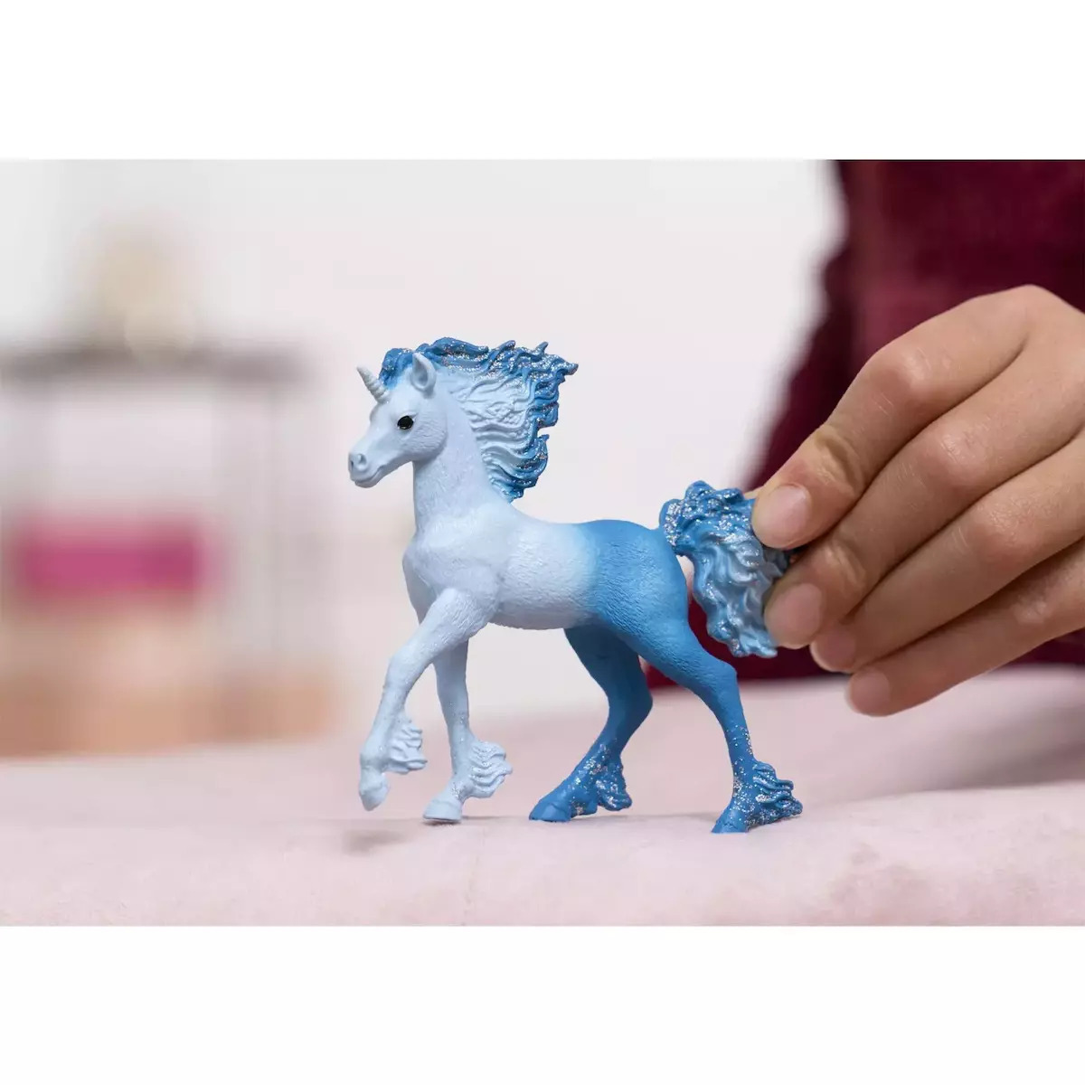 Schleich-S Παιχνίδι Μινιατούρα Elementa Water Flames Unicorn Foal Bayala για 5-12 Ετών - Image 4