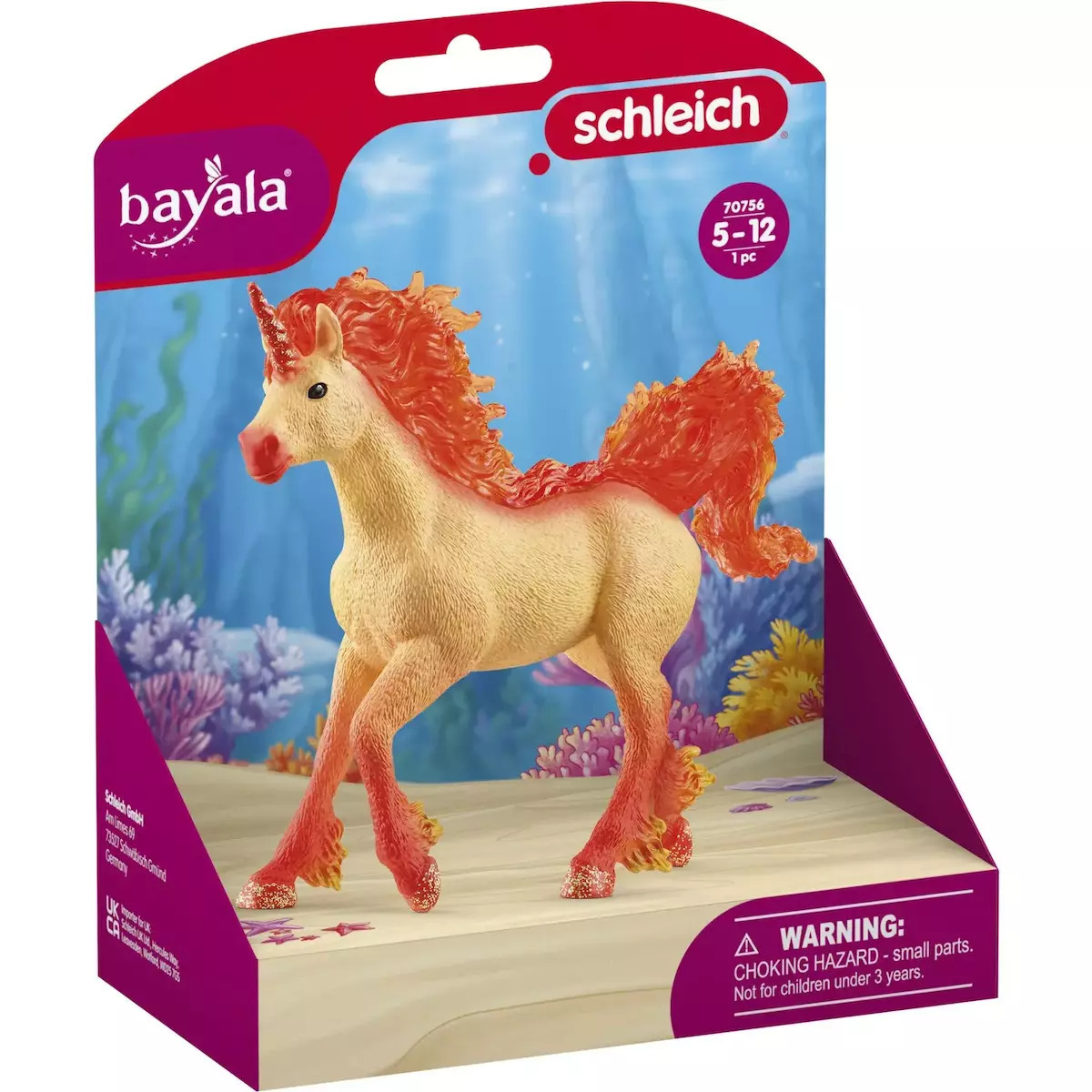 Schleich-S Παιχνίδι Μινιατούρα Elementa Fire Unicorn Stallion Bayala για 5-12 Ετών - Image 2
