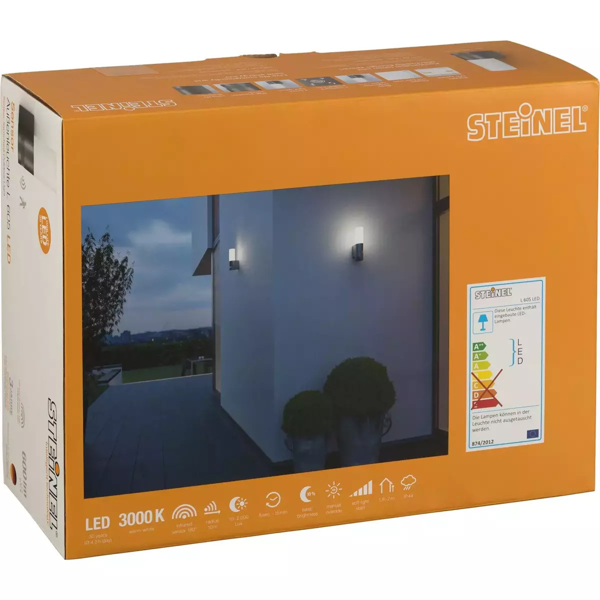 Steinel Επιτοίχιο Εξωτερικό Σποτ LED 9.5W 3000K - Image 3