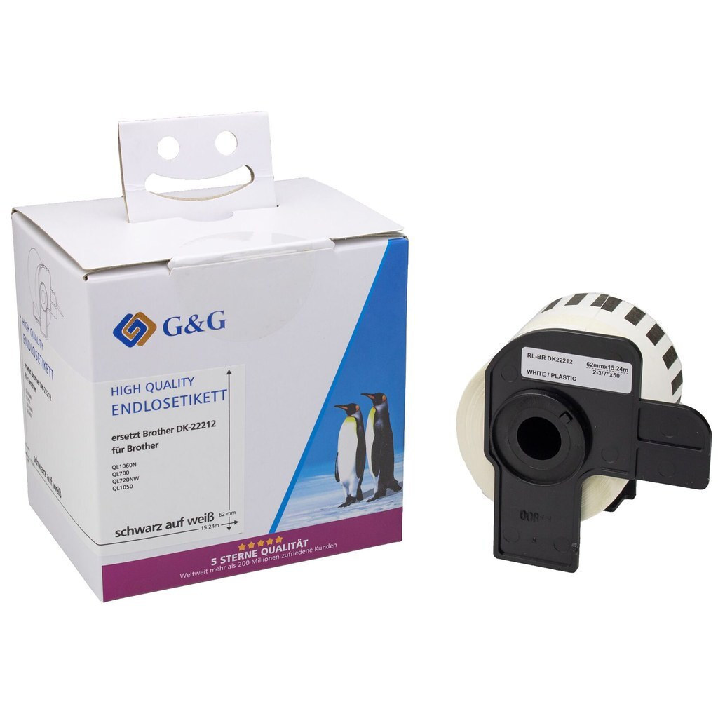 G&G Ταινία Ετικετογράφου σε Διάφανο Χρώμα