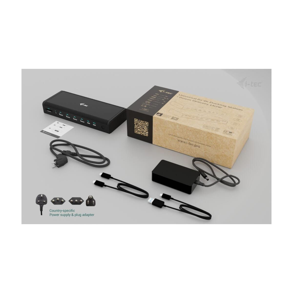 i-tec USB-C Docking Station με HDMI/DisplayPort 4K PD Ethernet (CA6MONITORDOCKPDIT) - Image 3