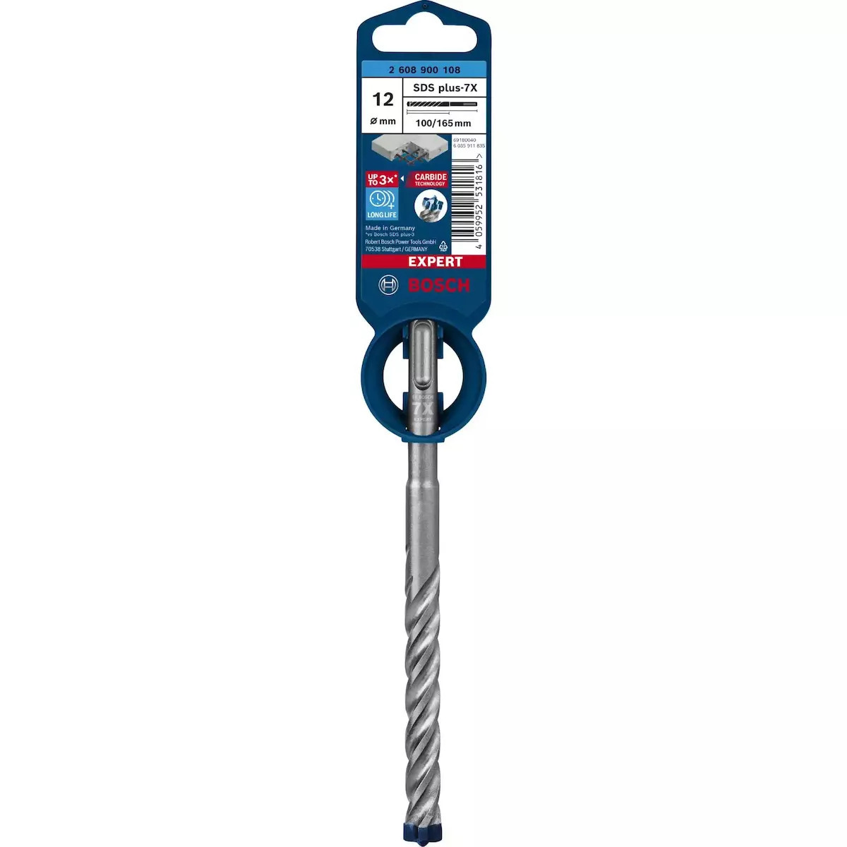 Bosch Τρυπάνι με SDS Plus Στέλεχος για Δομικά Υλικά 12x100mm - Image 3