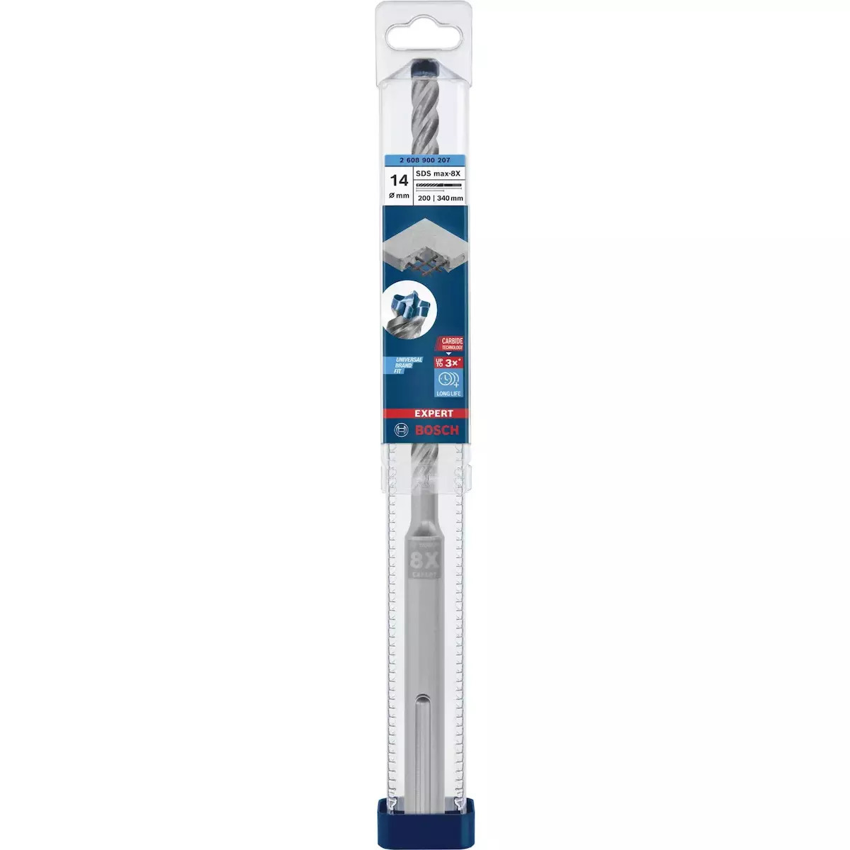 Bosch Max-8X Τρυπάνι με SDS Max Στέλεχος για Δομικά Υλικά 14x200mm - Image 3