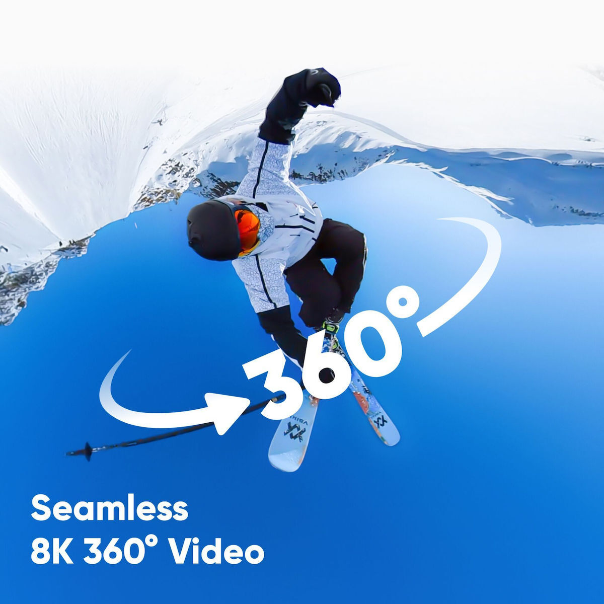 Insta360 X4 Action Camera 8K Λήψης 360° Υποβρύχια Ski Combo με Οθόνη Αφής 2.5" και Wi-Fi Μαύρη - Image 3