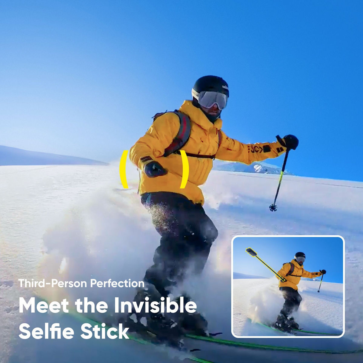 Insta360 X4 Action Camera 8K Λήψης 360° Υποβρύχια Ski Combo με Οθόνη Αφής 2.5" και Wi-Fi Μαύρη - Image 5