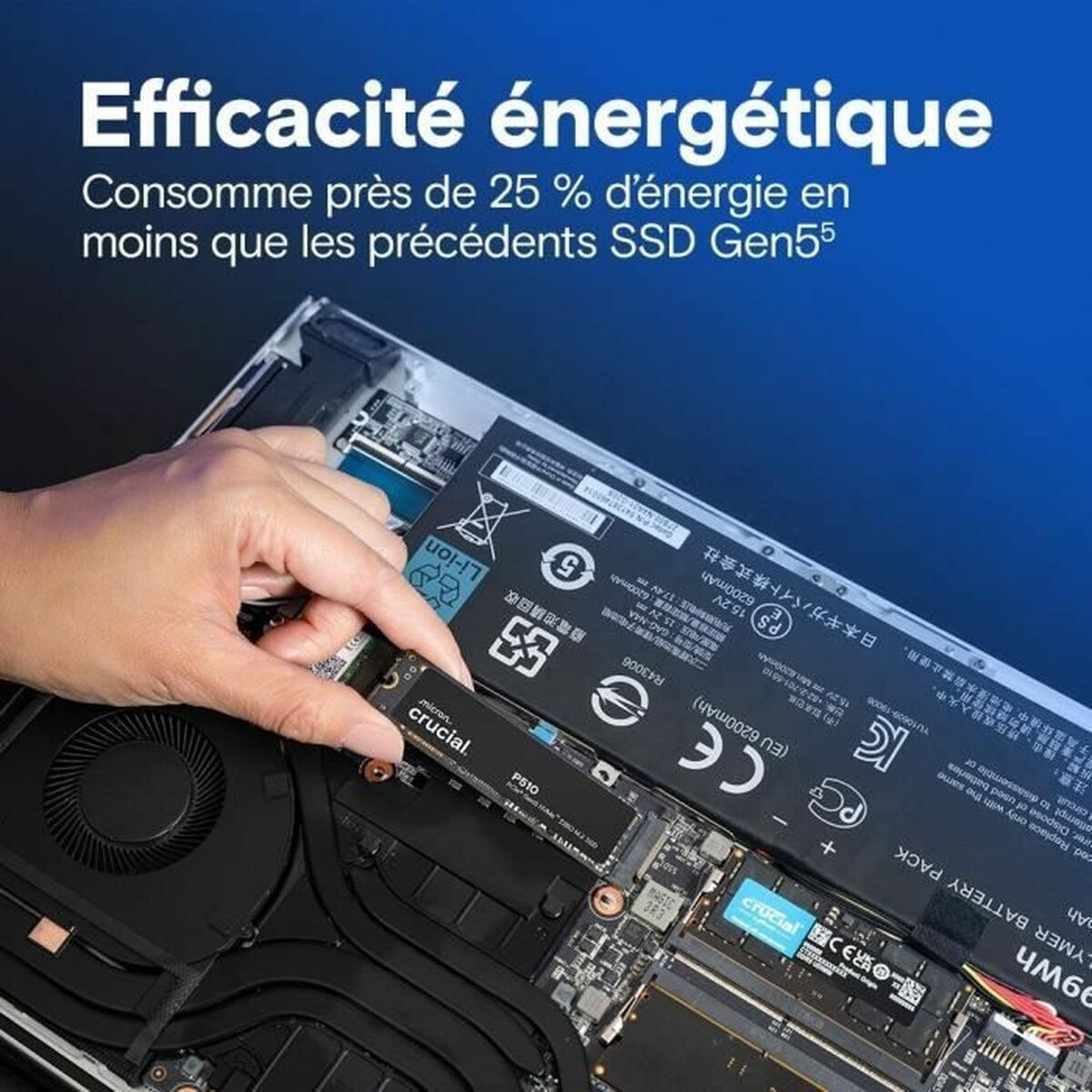 Crucial P510 SSD 2TB M.2 NVMe PCI Express 5.0 CT2000P510SSD8 - Image 6