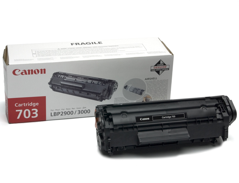 Canon 703 Γνήσιο Toner Laser Εκτυπωτή Μαύρο 2000 Σελίδων (7616A005)