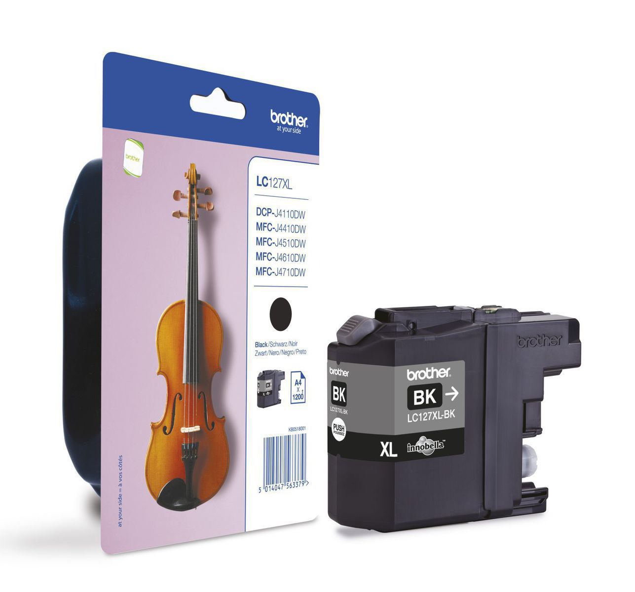 Brother LC127XL Γνήσιο Μελάνι Εκτυπωτή InkJet Μαύρο (LC-127XLBK)