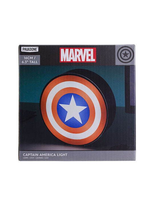 Paladone Παιδικό Διακοσμητικό Φωτιστικό Captain America Πολύχρωμο 15x15x15εκ. - Image 6