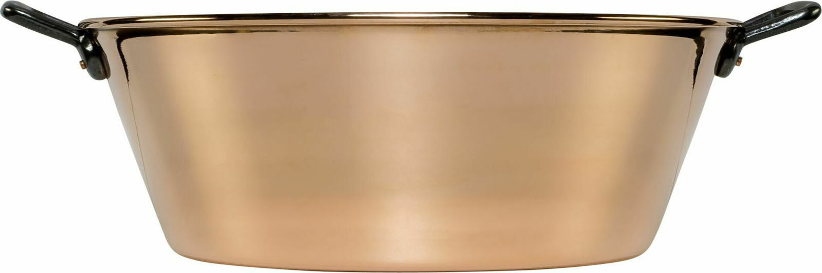 De Buyer Incuivre Jam Pot Copper Smooth Βαθιά Ανοξείδωτη Κατσαρόλα 9lt / 38cm - Image 2