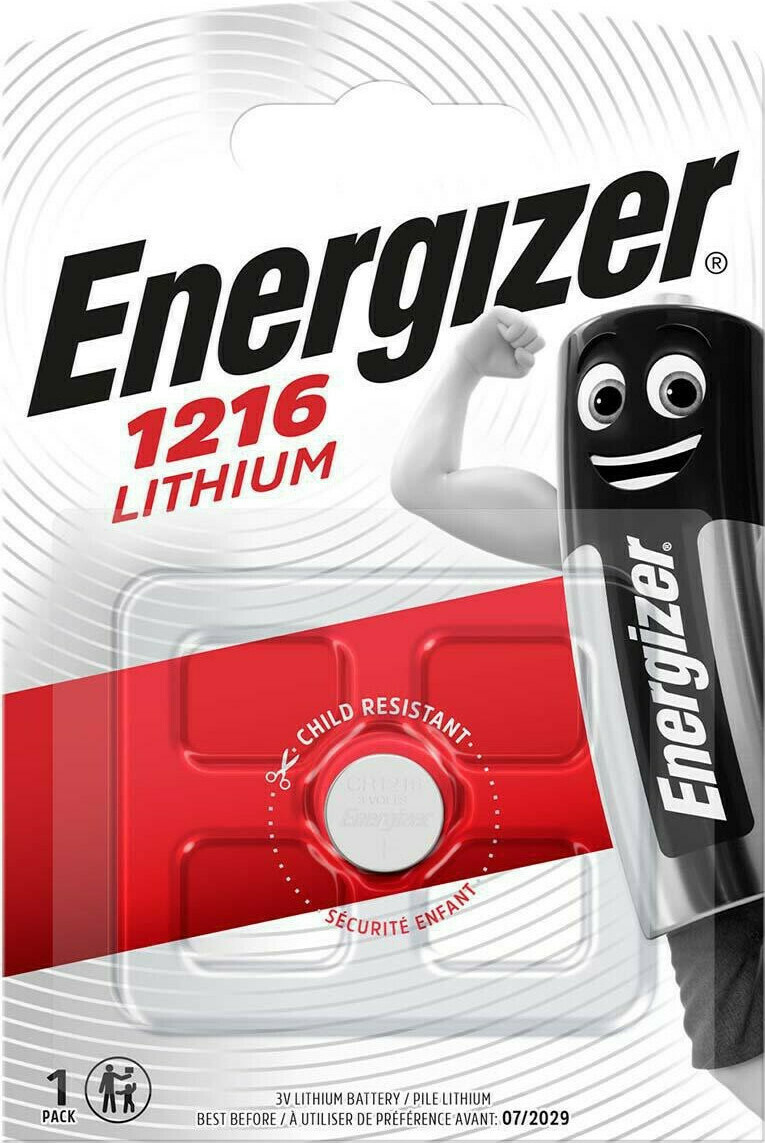 Energizer Μπαταρία Λιθίου Ρολογιών CR1216 3V 1τμχ