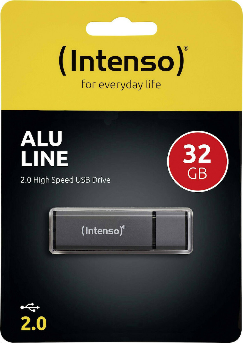 Intenso Alu Line 32GB USB 2.0 Stick Γκρι - Image 5