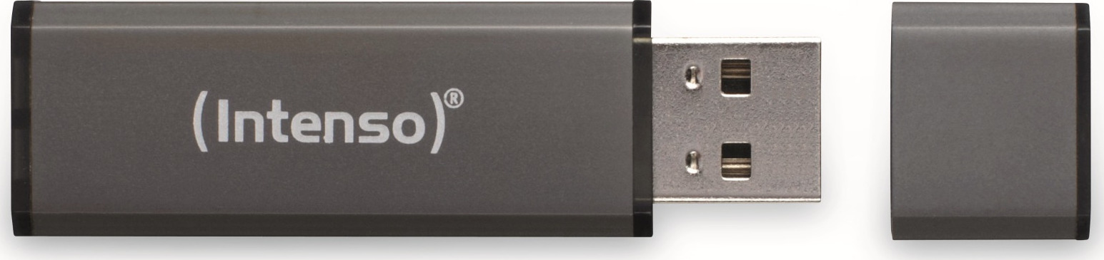 Intenso Alu Line 32GB USB 2.0 Stick Γκρι - Image 6