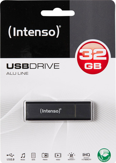 Intenso Alu Line 32GB USB 2.0 Stick Γκρι - Image 8