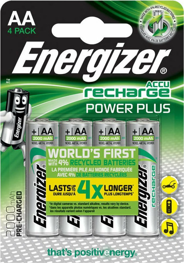 Energizer Power Plus AA 2000mAh 1.2V 4τμχ - Image 3