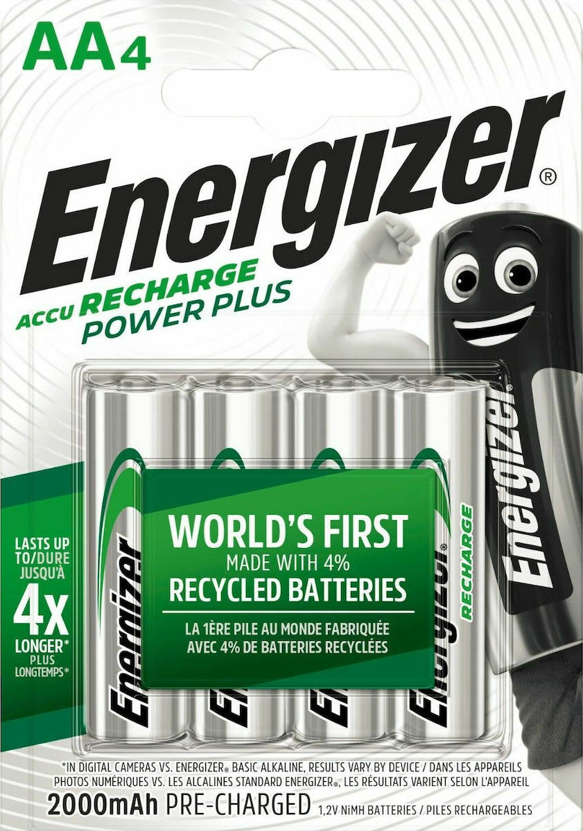 Energizer Power Plus AA 2000mAh 1.2V 4τμχ