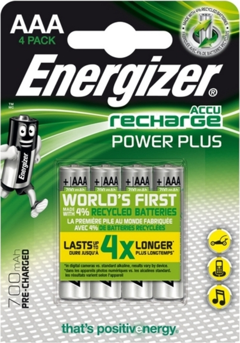 Energizer Power Plus AAA 700mAh 1.2V 4τμχ - Image 5
