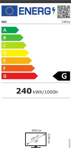 Nec C981Q Public Display LED 4K UHD 98" - Image 5