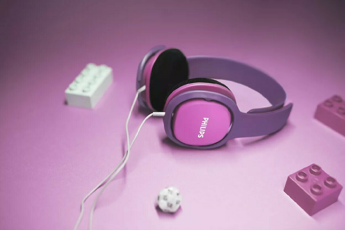 Philips SHK2000 Ενσύρματα Παιδικά On Ear Ακουστικά Μωβ / Ροζ - Image 3