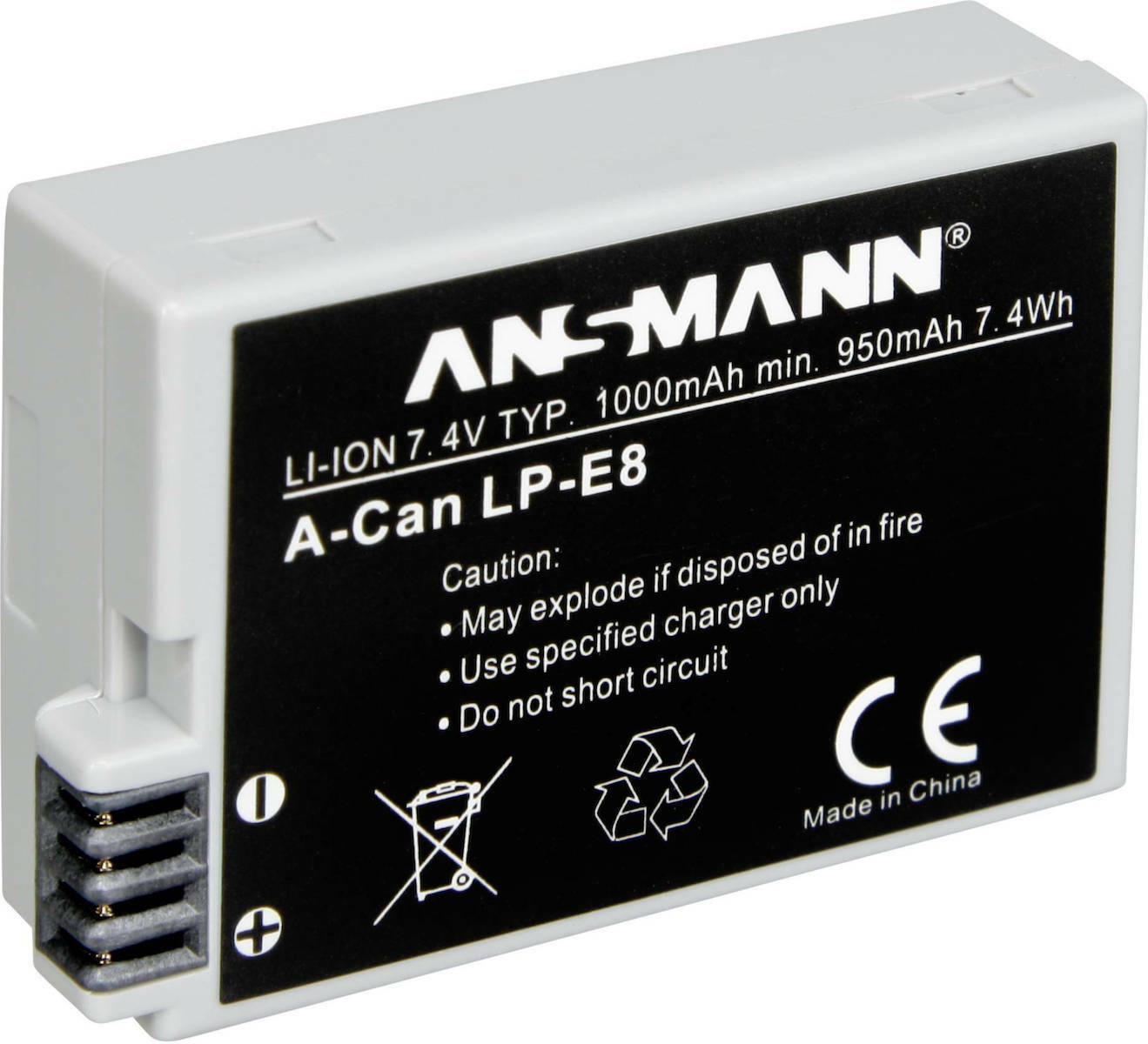Ansmann Μπαταρία Φωτογραφικής Μηχανής A-Can LP E8 Ιόντων-Λιθίου (Li-ion) 1000mAh Συμβατή με Canon - Image 4