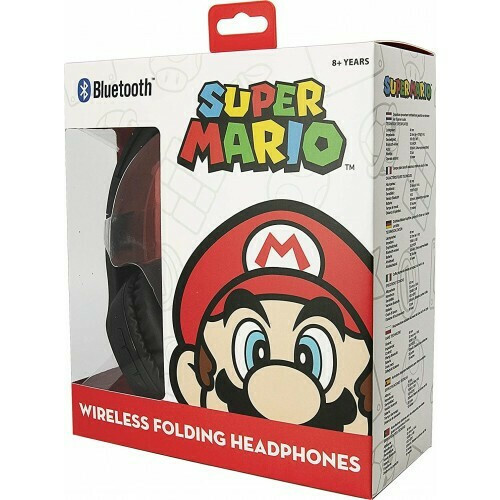 OTL Super Mario Icon Ασύρματα / Ενσύρματα Παιδικά Over Ear Ακουστικά με 30 ώρες Λειτουργίας Μαύρα - Image 3