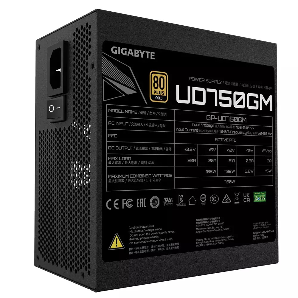 Gigabyte UD1000GM rev. 1.0 Full Modular 80 Plus Gold - Image 6