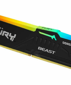 Kingston Fury Beast RGB DDR5 με Module 1x16GB και Ταχύτητα 5600 για Desktop KF556C40BBA-16