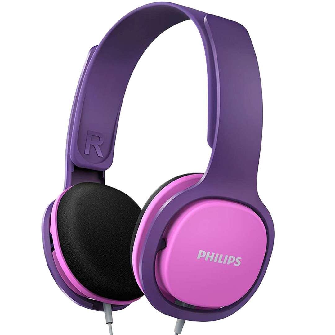 Philips SHK2000 Ενσύρματα Παιδικά On Ear Ακουστικά Μωβ / Ροζ - Image 5
